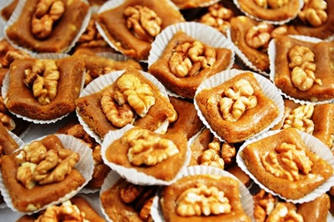 Walnut Semolina Sweets — حلويات بالجوز available at Hana Market
