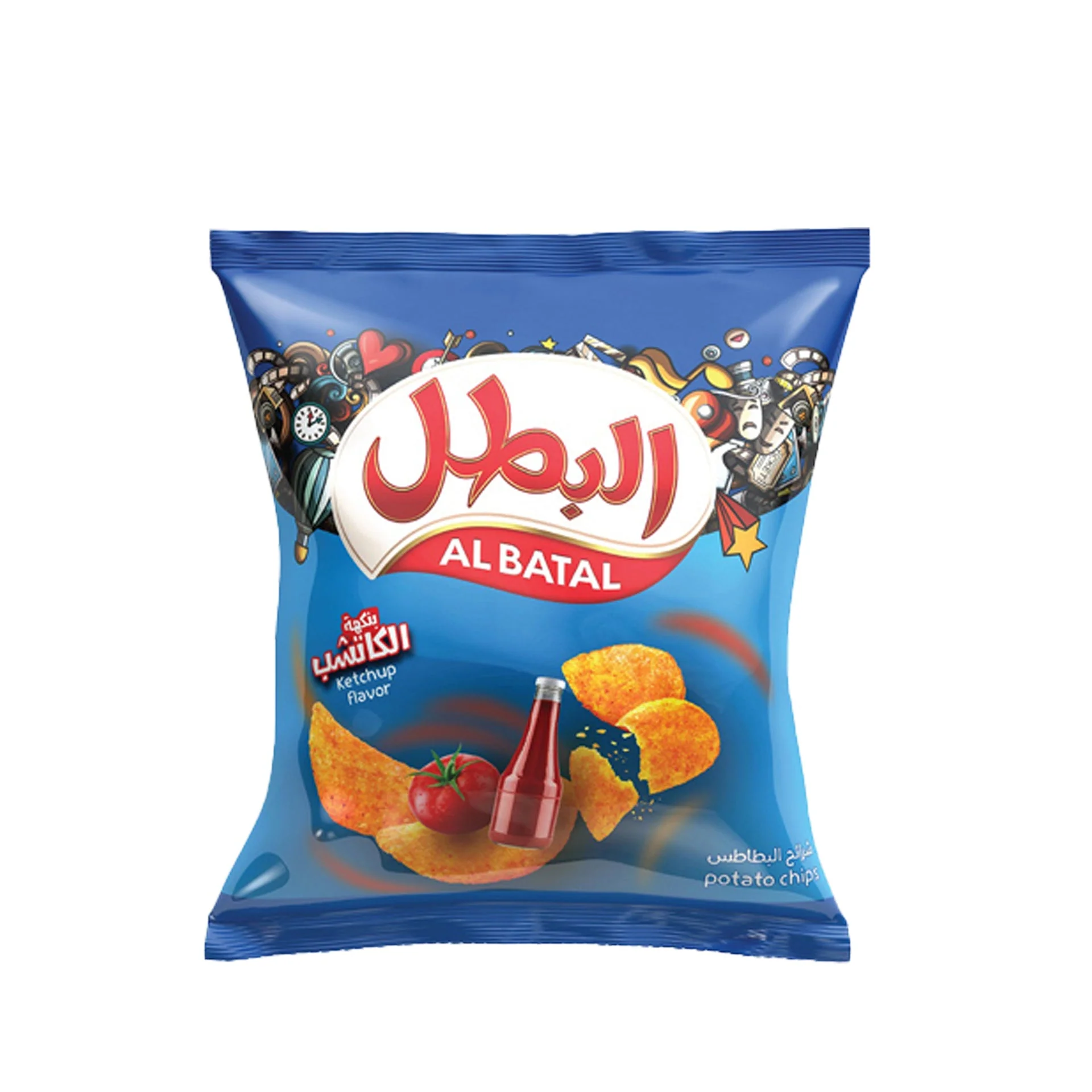 Al Batal Ketchup Potato Chips — البطل available at Hana Market
