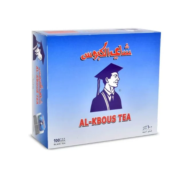 Al-Kbous Tea Bags (100 ct) — شاي الكبوس available at Hana Market