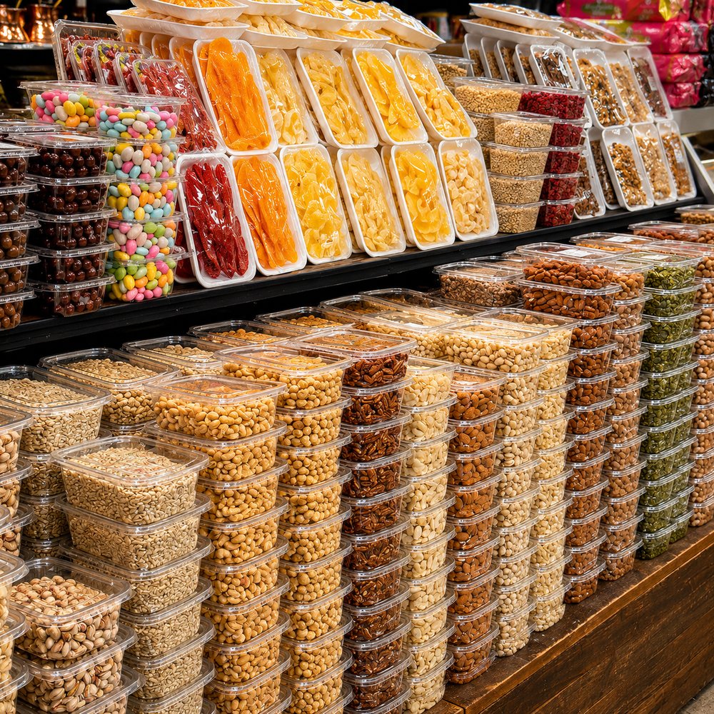 Nuts & Dried Fruit Selection — مكسرات وفواكه مجففة available at Hana Market