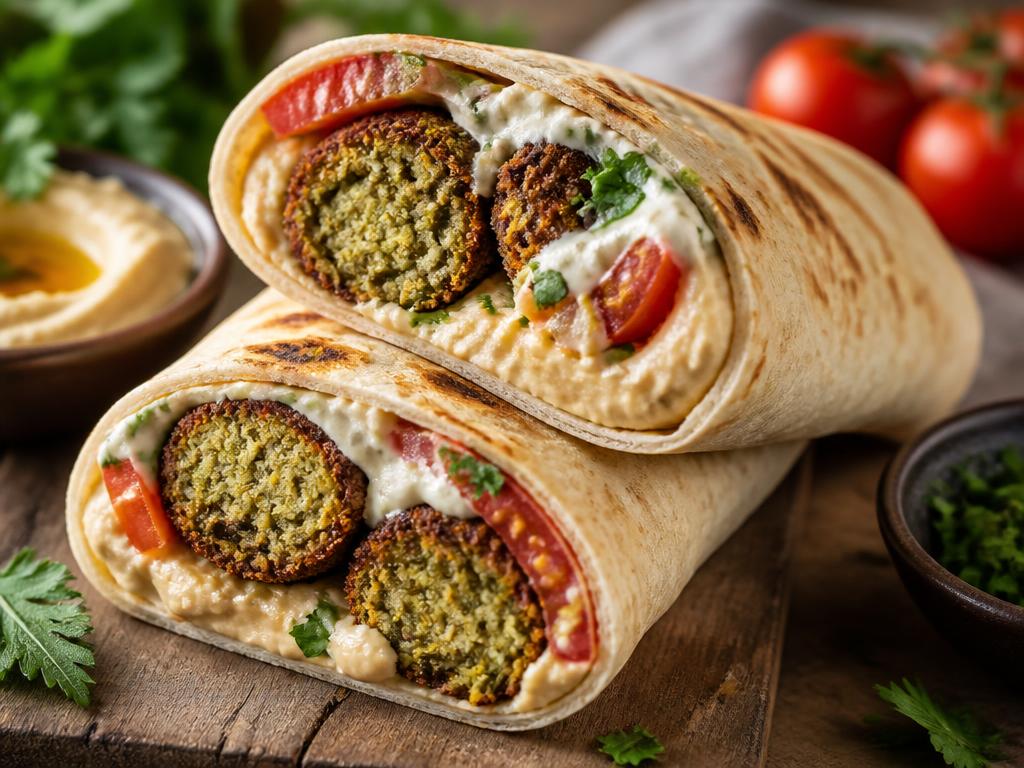 Falafel Wrap from the Hana Market deli